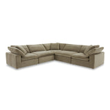 Moe's Home Terra Classic L Modular Sectional Performance Fabric Desert Sage YJ-1017-16