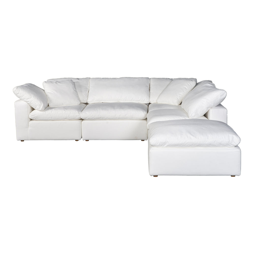 Moe's Home Terra Condo Dream Modular Sectional Livesmart Fabric Cream