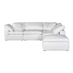 Moe's Home Terra Condo Dream Modular Sectional Livesmart Fabric Cream