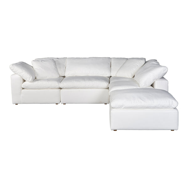 Moe's Home Terra Condo Dream Modular Sectional Livesmart Fabric Cream