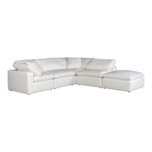 Moe's Home Terra Condo Dream Modular Sectional Livesmart Fabric Cream