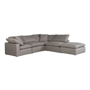 Moe's Home Terra Condo Dream Modular Sectional Livesmart Fabric Light Grey