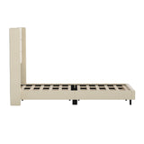 English Elm EE2957 Modern Upholstered Platform Bed Beige EEV-17316