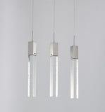 Bethel Chrome Island Lighting in Metal & Crystal