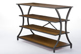 Lancashire Brown Wood & Metal Console Table