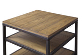 Baxton Studio Caribou Wood and Metal End Table