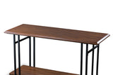 Baxton Studio Newcastle Wood and Metal Console Table