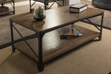 Baxton Studio Greyson Vintage Industrial Antique Bronze Occasional Cocktail Coffee Table