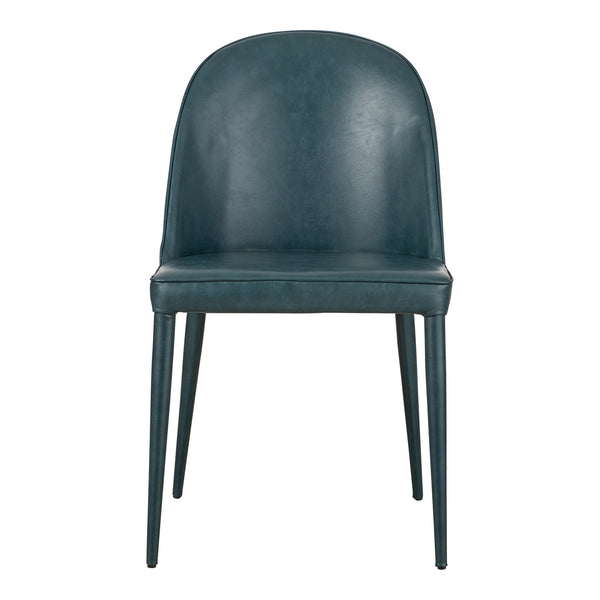 Burton Dining Chair Dark Teal Vegan Leather Set Of Two