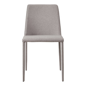 Nora Fabric Dining Chair Light Grey-Set Of Two