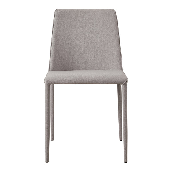 Nora Fabric Dining Chair Light Grey-Set Of Two