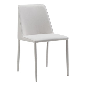 Moe's Home Nora Fabric Dining Chair Light Grey-M2