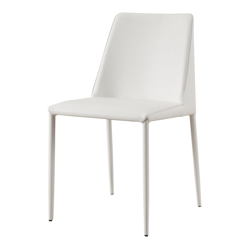 Nora Pu Dining Chair White-Set Of Two