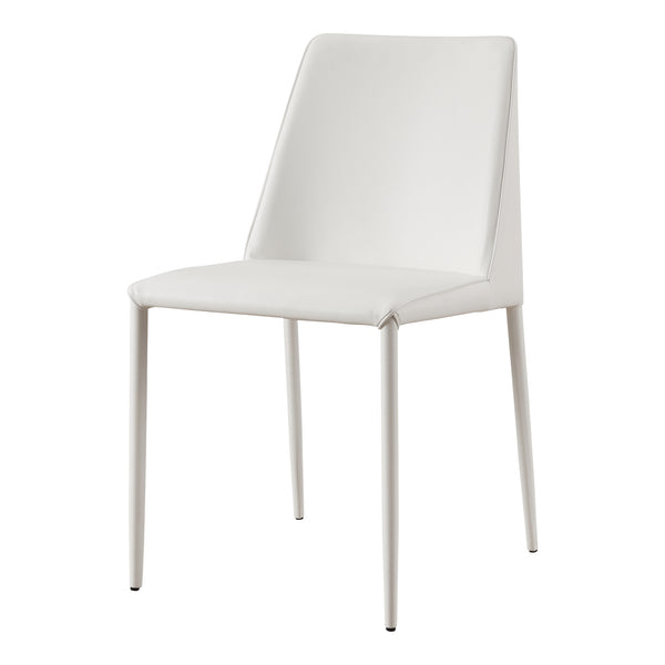 Nora Pu Dining Chair White-Set Of Two