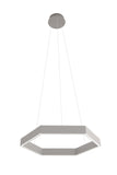 Bethel Grey LED Chandelier in Metal & Acrylic