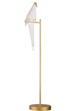 Bethel Gold LED Floor Lamp in Metal & Acrylic