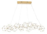 Bethel Gold LED Chandelier in Stainless Steel