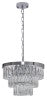 Bethel Chrome Chandelier in Metal & Crystal