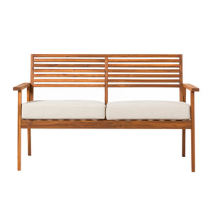 Walker Edison Zander Modern/Contemporary Modern Outdoor Zander Loveseat ZAN3MBRB