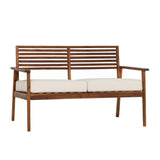 Walker Edison Zander Modern/Contemporary Modern Outdoor Zander Loveseat ZAN3MDBB