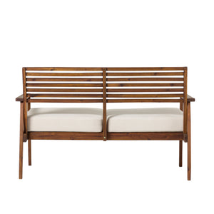 Walker Edison Zander Modern/Contemporary Modern Outdoor Zander Loveseat ZAN3MDBB