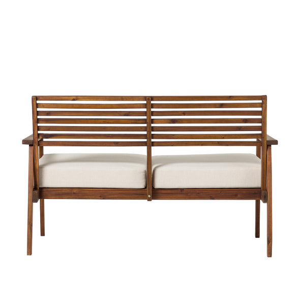 Walker Edison Zander Modern/Contemporary Modern Outdoor Zander Loveseat ZAN3MDBB