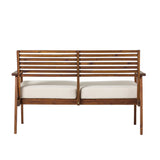 Walker Edison Zander Modern/Contemporary Modern Outdoor Zander Loveseat ZAN3MDBB