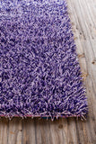 Chandra Rugs Zara 100% Polyester Hand-Woven Contemporary Rug Purple/Lavendar 9' x 13'