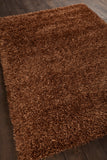 Chandra Rugs Zara 100% Polyester Hand-Woven Contemporary Rug Brown 9' x 13'