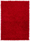 Chandra Rugs Zara 100% Polyester Hand-Woven Contemporary Rug Red 9' x 13'