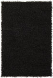 Chandra Rugs Zara 100% Polyester Hand-Woven Contemporary Rug Black 9' x 13'