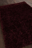 Chandra Rugs Zara 100% Polyester Hand-Woven Contemporary Rug Plum 9' x 13'