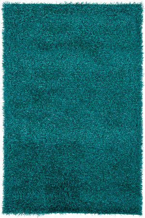 Chandra Rugs Zara 100% Polyester Hand-Woven Contemporary Rug Blue 9' x 13'