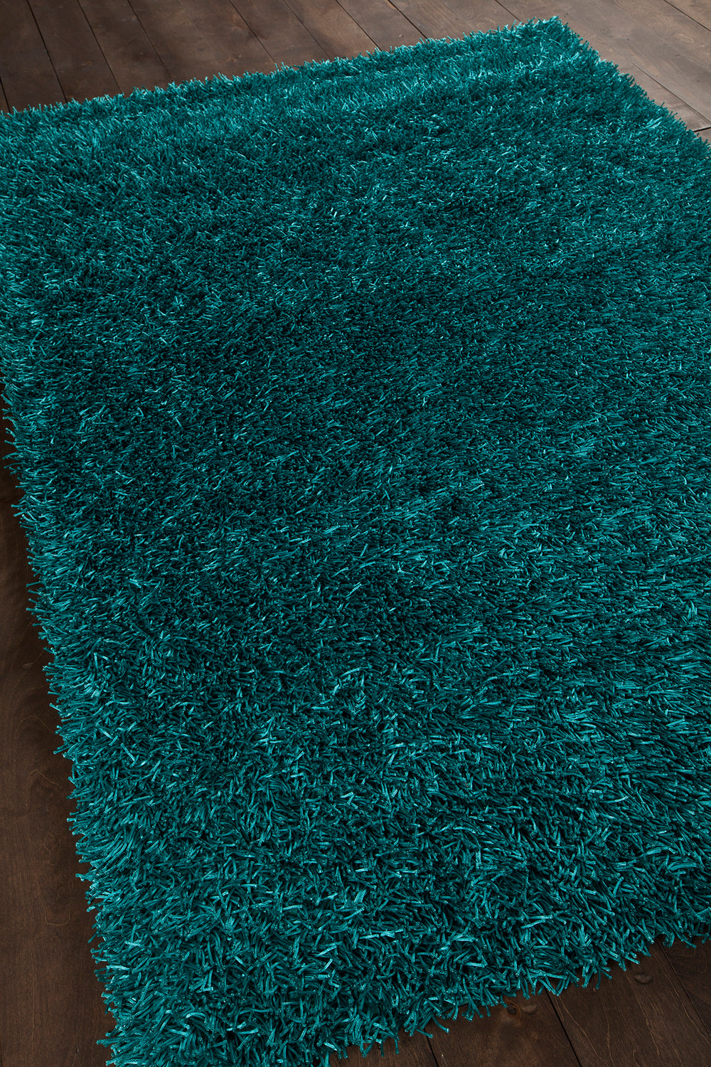 Chandra Rugs Zara 100% Polyester Hand-Woven Contemporary Rug Blue 9' x 13'