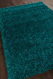 Chandra Rugs Zara 100% Polyester Hand-Woven Contemporary Rug Blue 9' x 13'