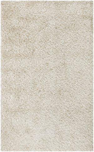 Chandra Rugs Zara 100% Polyester Hand-Woven Contemporary Rug White 9' x 13'