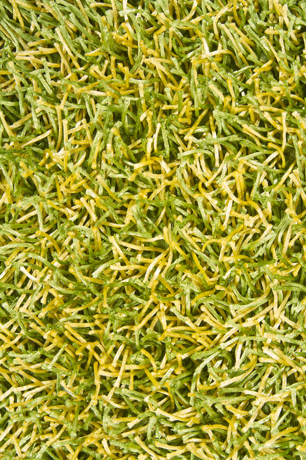 Chandra Rugs Zara 100% Polyester Hand-Woven Contemporary Rug Green/Yellow 9' x 13'