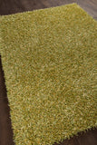 Chandra Rugs Zara 100% Polyester Hand-Woven Contemporary Rug Green/Yellow 9' x 13'