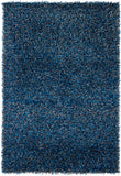 Chandra Rugs Zara 100% Polyester Hand-Woven Contemporary Rug Navy/Blue/Grey 9' x 13'