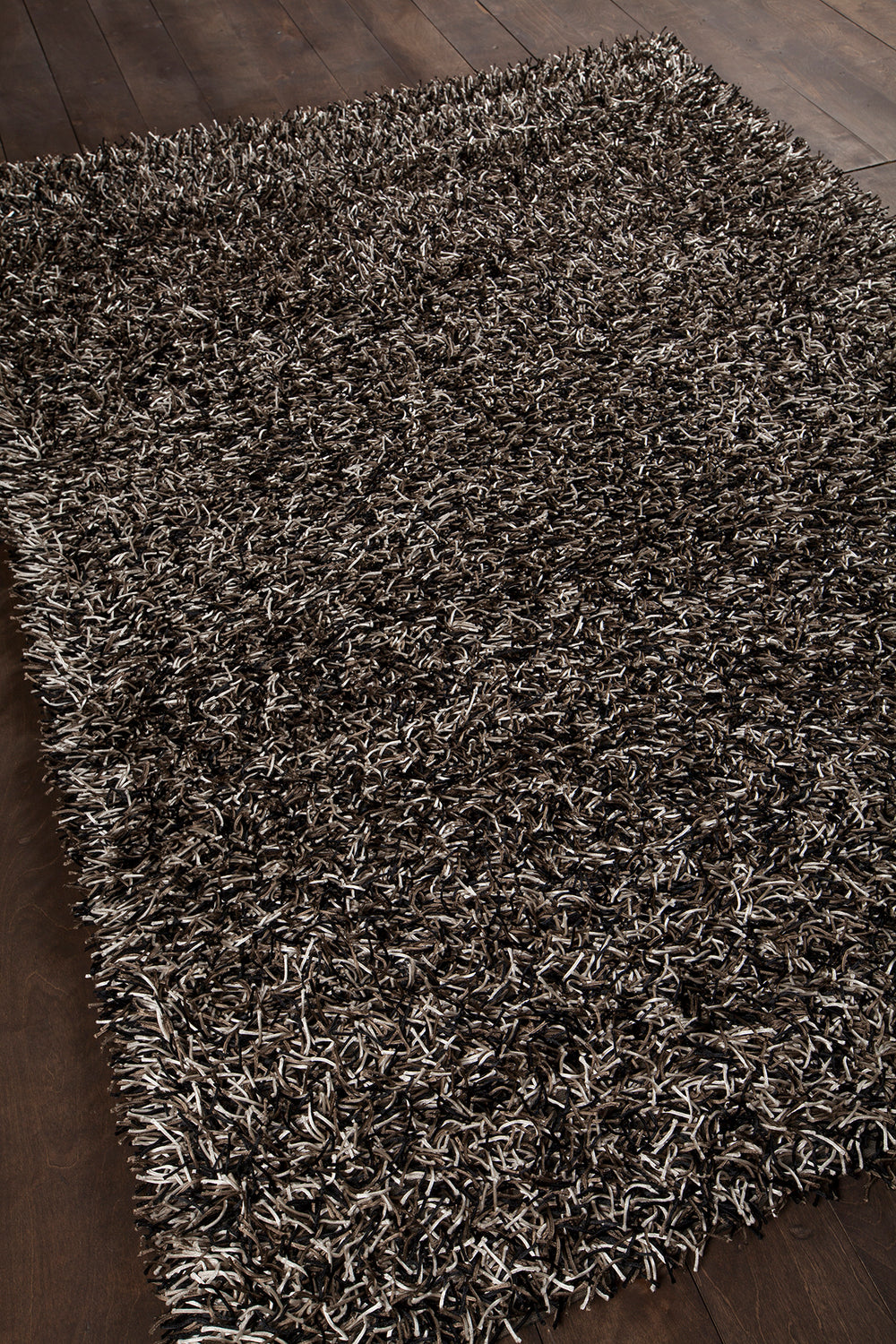 Chandra Rugs Zara 100% Polyester Hand-Woven Contemporary Rug Black/Cream/Olive 9' x 13'