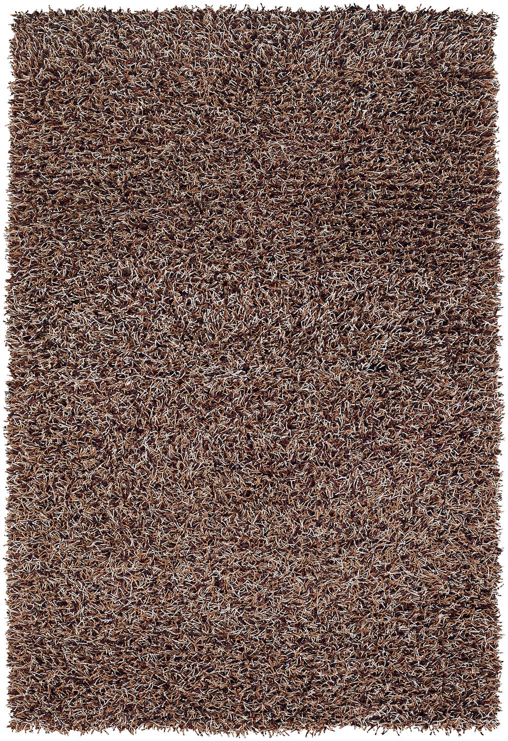 Chandra Rugs Zara 100% Polyester Hand-Woven Contemporary Rug Brown/Plum/Ivory 9' x 13'