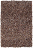 Chandra Rugs Zara 100% Polyester Hand-Woven Contemporary Rug Brown/Plum/Ivory 9' x 13'