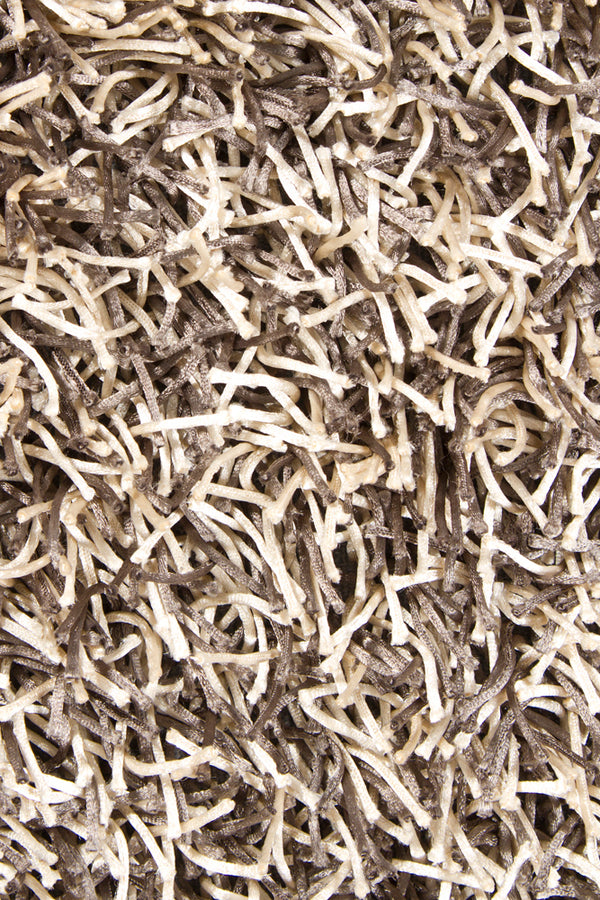 Chandra Rugs Zara 100% Polyester Hand-Woven Contemporary Rug Grey/Cream 9' x 13'