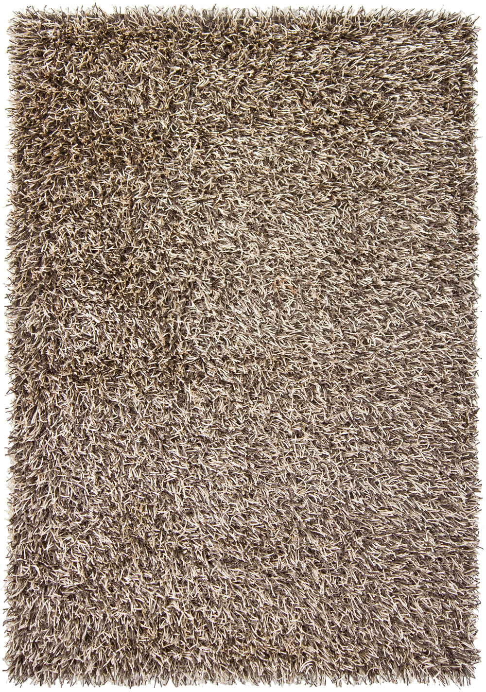 Chandra Rugs Zara 100% Polyester Hand-Woven Contemporary Rug Grey/Cream 9' x 13'