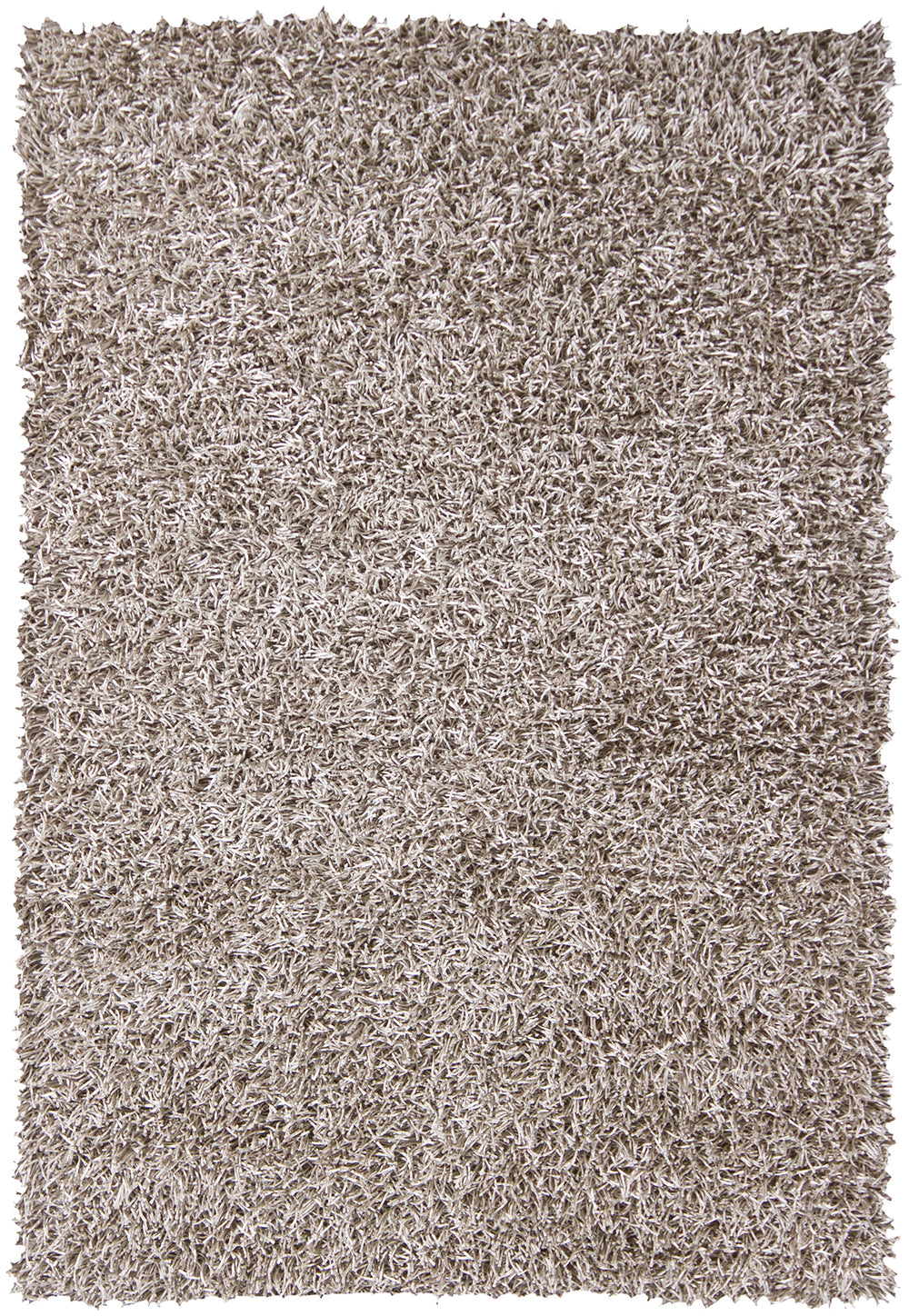 Chandra Rugs Zara 100% Polyester Hand-Woven Contemporary Rug Silver 9' x 13'