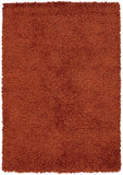 Chandra Rugs Zara 100% Polyester Hand-Woven Contemporary Rug Rust 9' x 13'