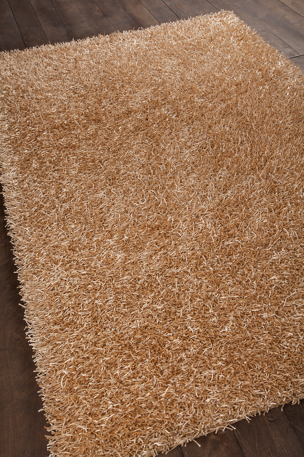 Chandra Rugs Zara 100% Polyester Hand-Woven Contemporary Rug Light Tan 9' x 13'