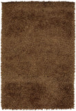 Chandra Rugs Zara 100% Polyester Hand-Woven Contemporary Rug Brown 9' x 13'