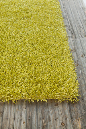 Chandra Rugs Zara 100% Polyester Hand-Woven Contemporary Rug Green 9' x 13'