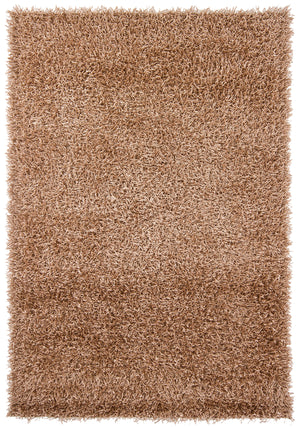 Chandra Rugs Zara 100% Polyester Hand-Woven Contemporary Rug Tan 9' x 13'